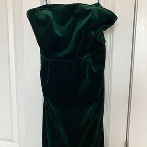 Velvet Green J Crew party dress
